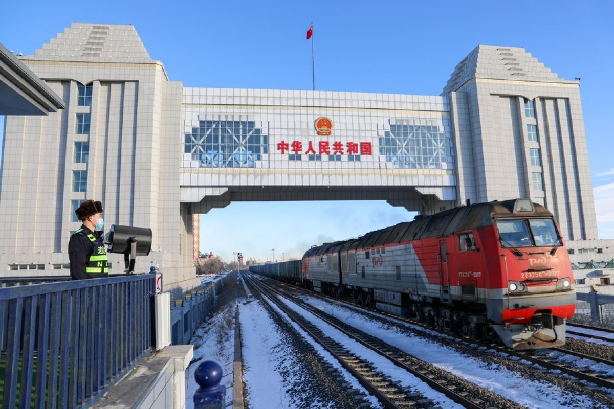 Pelabuhan  Manzhouli alami kesibukan layanan kereta barang China-Eropa