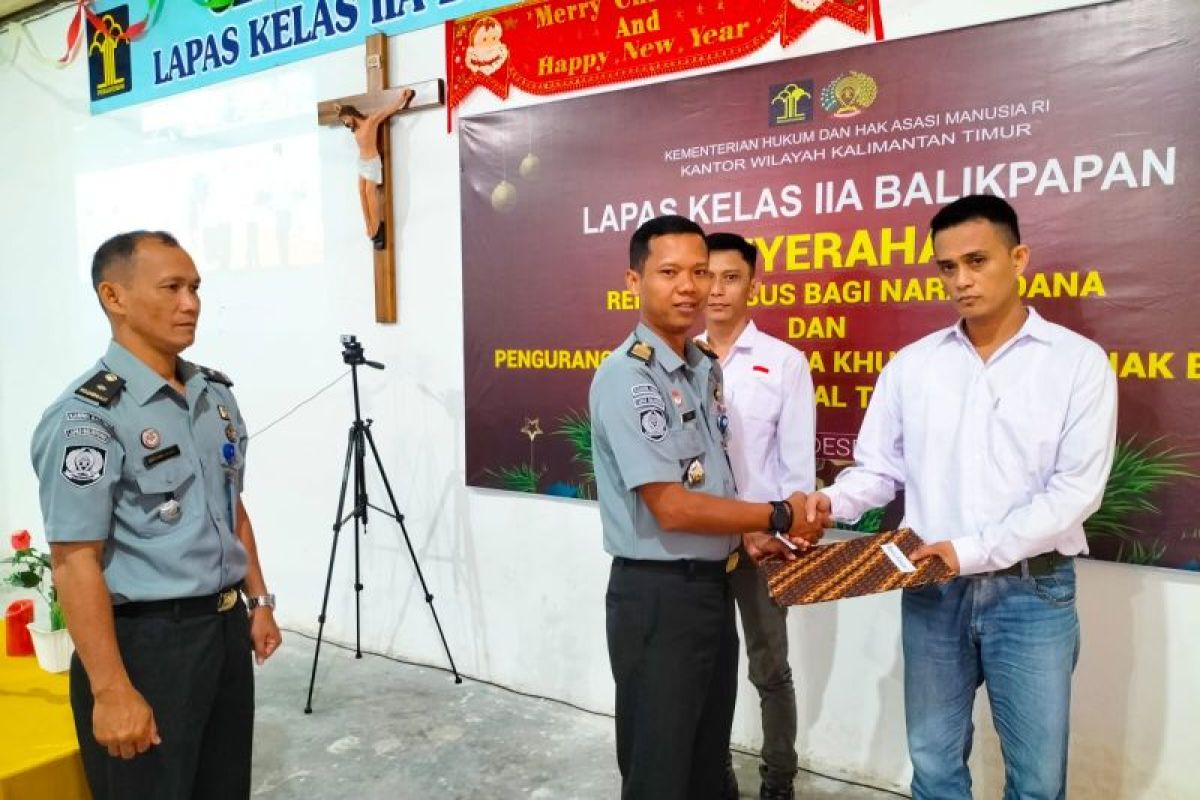 24 WBP Lapas Kelas II A Balikpapan dapat remisi