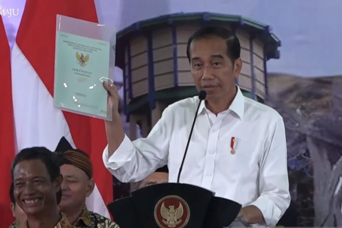 Government intent on completing land certification by 2024: Jokowi