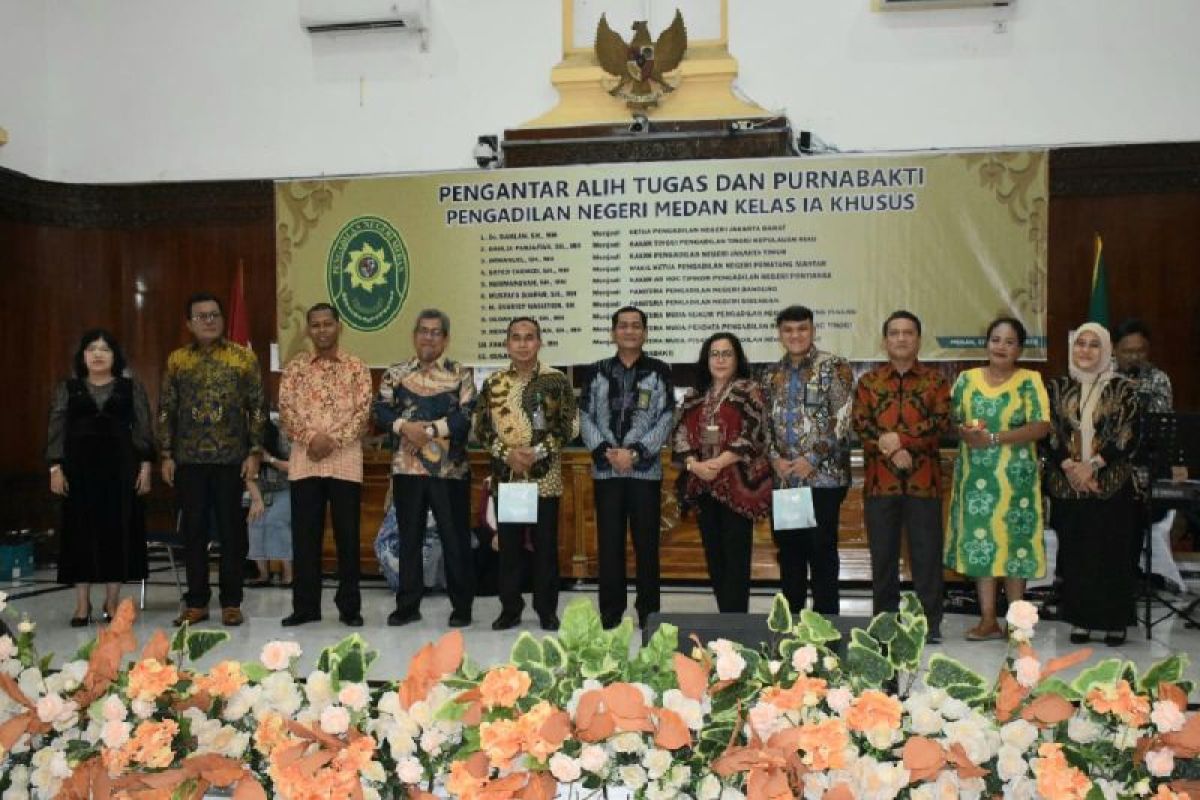 PN Medan gelar acara pengantar alih tugas hakim dan panitera