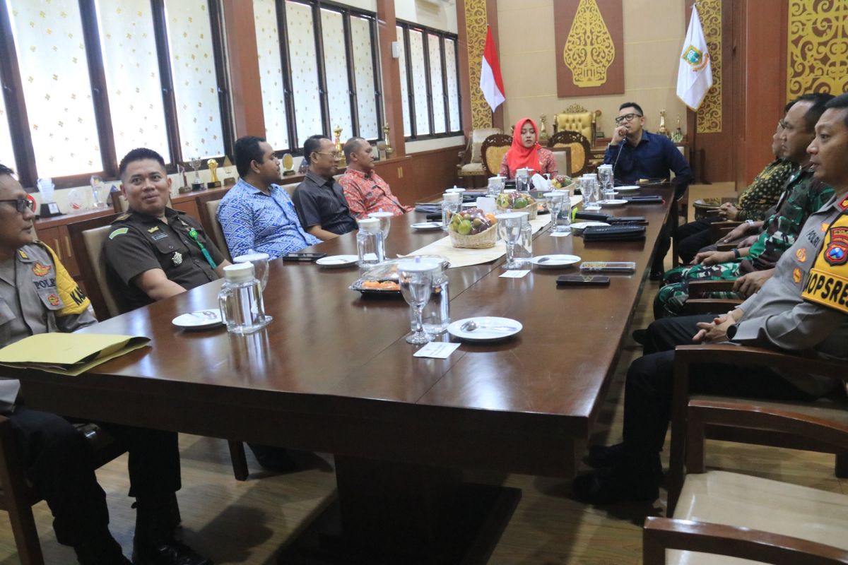 Forkopimda Mojokerto Raya petakan bencana alam di perayaan tahun baru