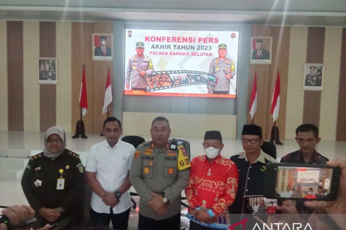 Polres Bangka Selatan catat dua kasus menonjol di tahun 2023