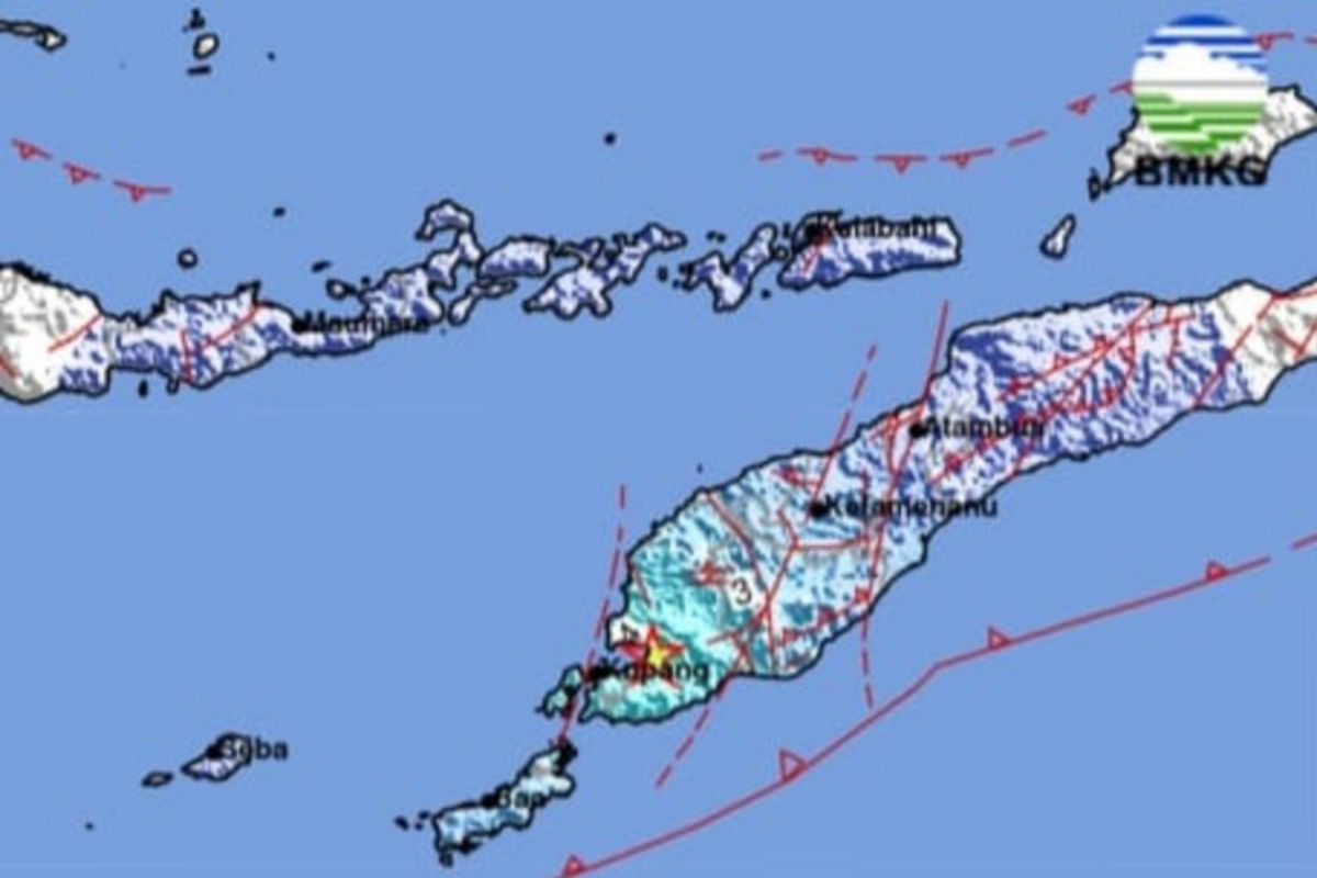 Gempa magnitudo 5,1 guncang Kupang