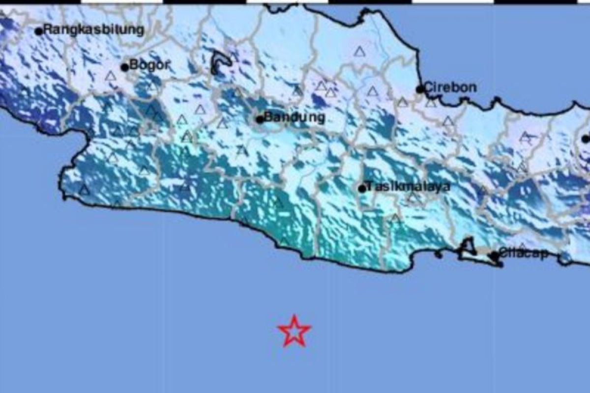 Gempa di selatan Jabar pada Kamis pagi akibat sesar dalam lempeng Eurasia