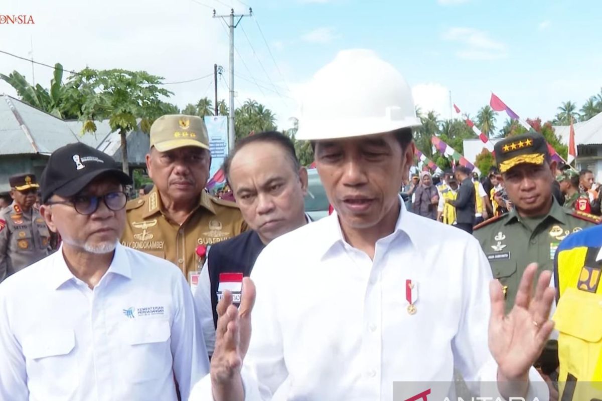 Presiden ingin jalan kabupaten di Indonesia sebagus di Talaud