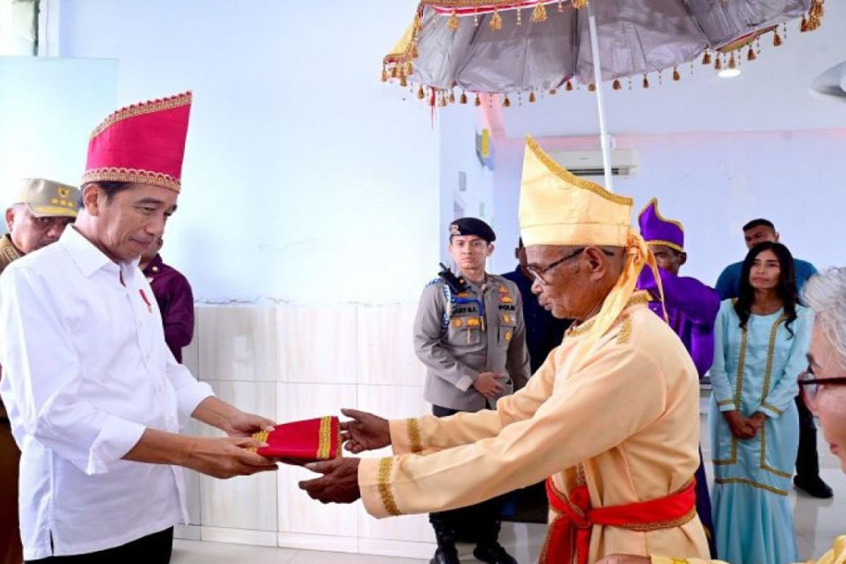 Presiden Jokowi peroleh anugerah gelar adat di Talaud