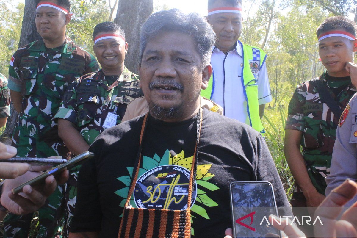 BBKSDA Papua lakukan penanaman bambu sebagai batas alam CAP Cycloop pada 2024