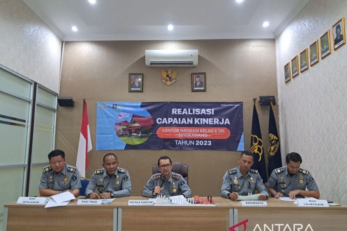 Kantor imigrasi Singkawang menerbitkan 40.575 paspor sepanjang 2023