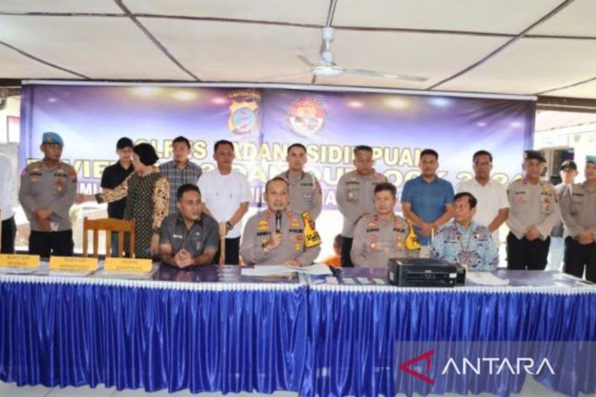 Polres Padangsidimpuan selamatkan uang negara Rp1,6 miliar