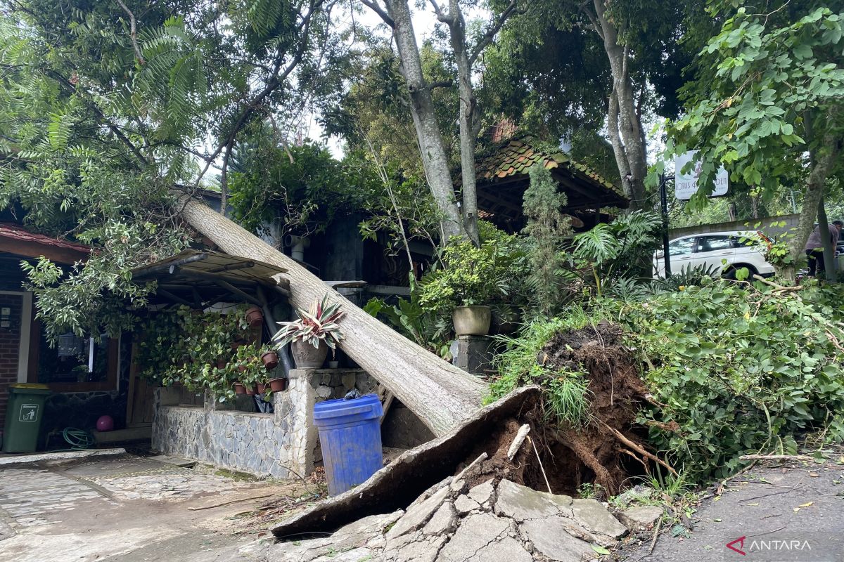75 bangunan rusak akibat angin puting beliung di Bandung