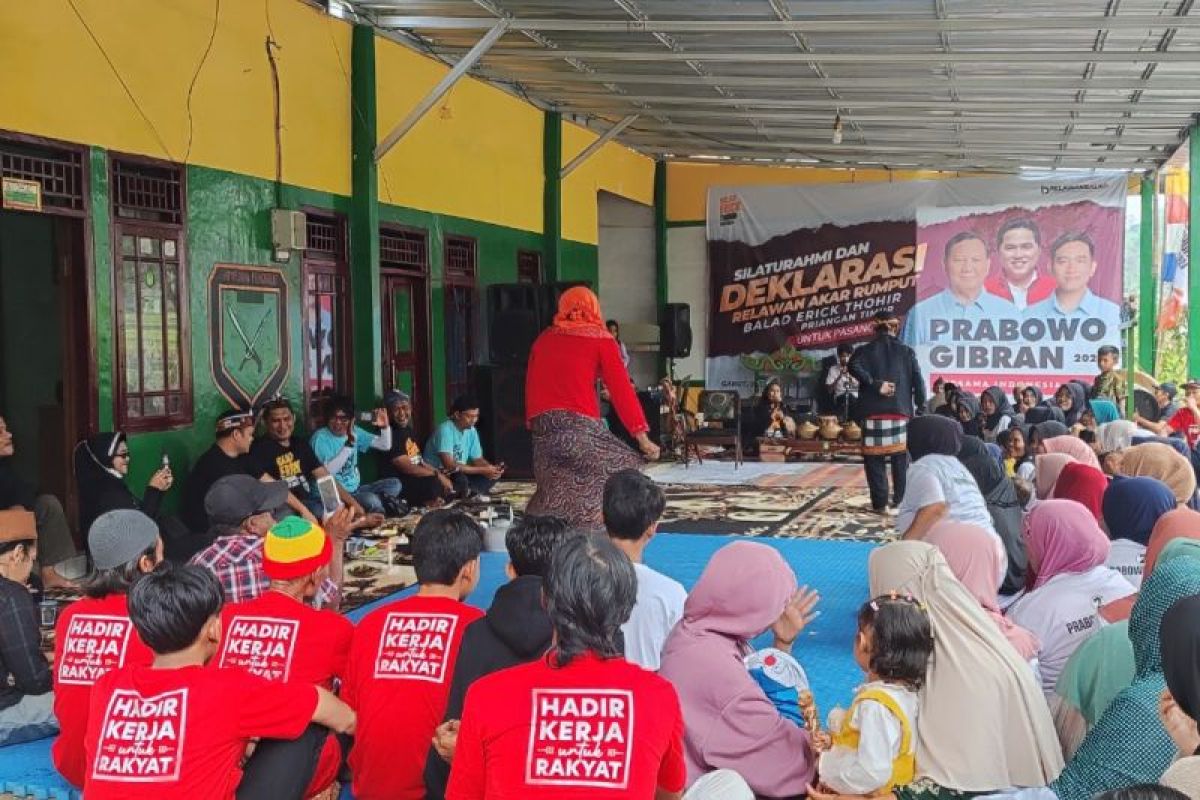 Balad Erick Thohir di Garut deklarasi dukungan untuk Prabowo-Gibran