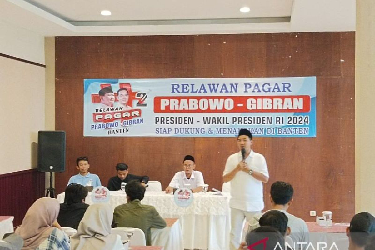 Relawan PAGAR Kabupaten Serang deklarasi dukung Prabowo-Gibran