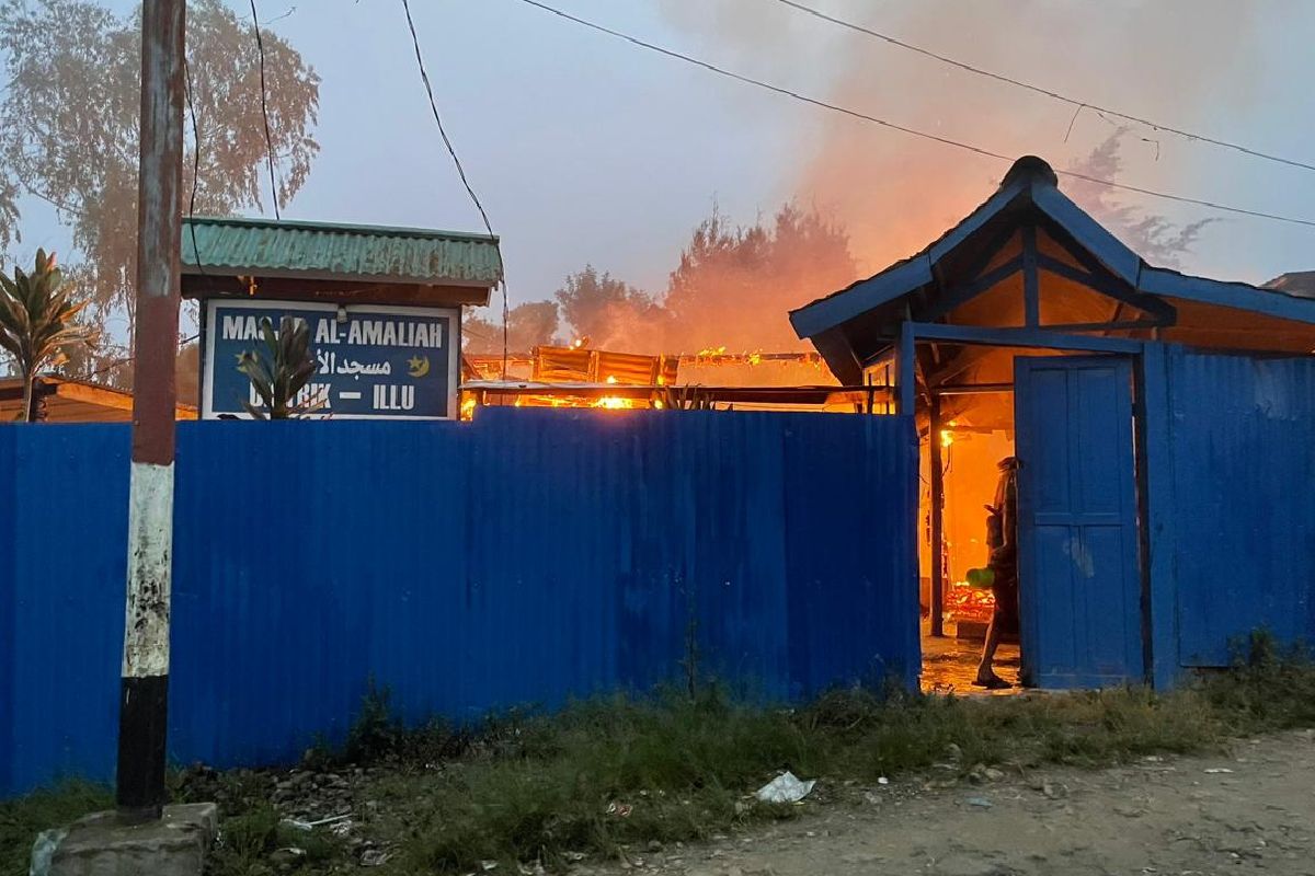 Polres Puncak Jaya selidiki kasus kebakaran Masjid Al-Amaliah