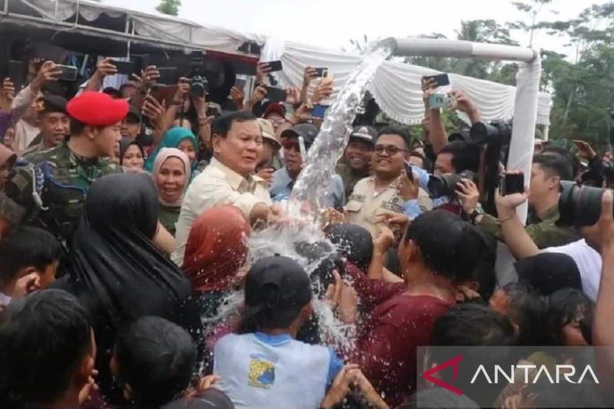 Menhan Prabowo: Bantuan sarana air bersih untuk peningkatan perekonomian