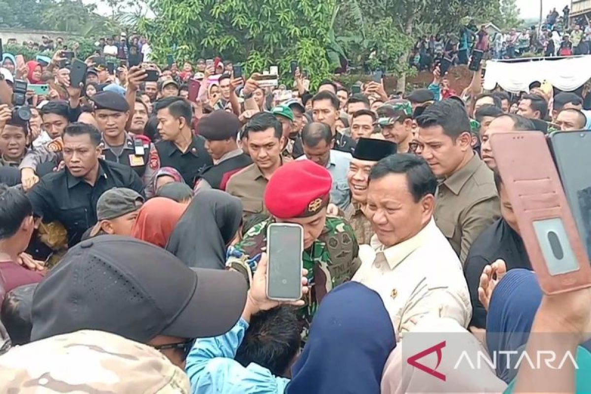 Prabowo: Pipanisasi dan sumur bor atasi masalah kesulitan air bersih di Sukabumi