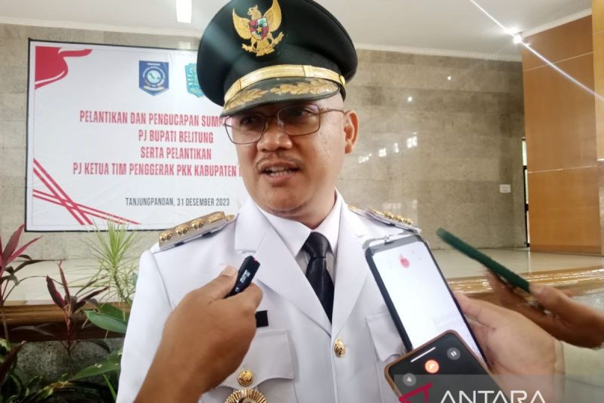 Pj Bupati Belitung lakukan konsolidasi internal untuk kelancaran tugas