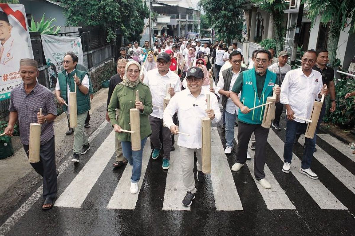 Muhaimin bunyikan kentungan di Kota Batu simbol ajakan perubahan