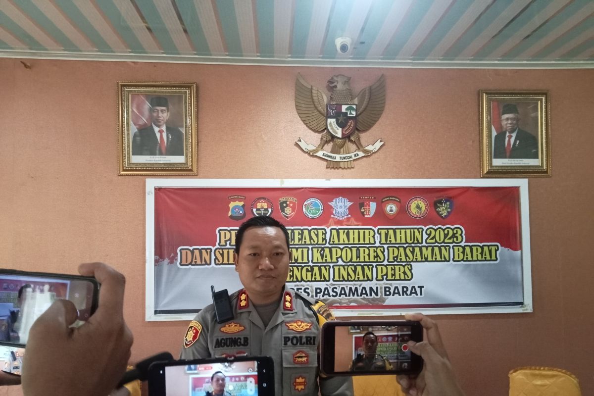 Polres Pasaman Barat ungkap 57 kasus narkotika dengan 72 orang tersangka selama 2023