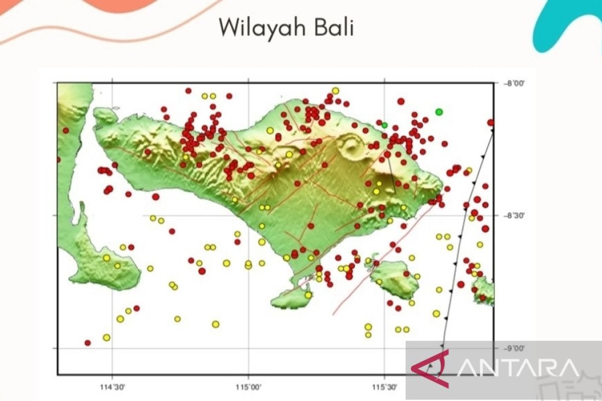 Tahun 2023, BBMKG catat 324 kali gempa bumi terjadi di Bali