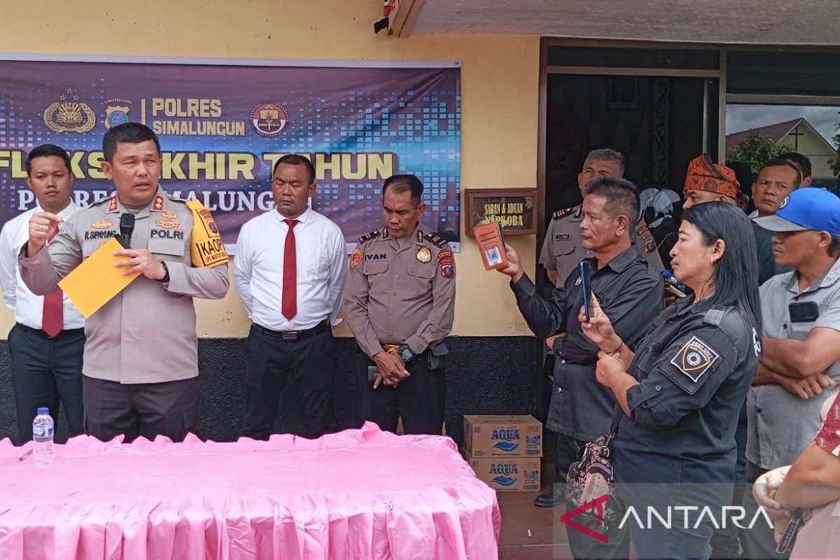 Polres Simalungun tangani 2.911 kasus ganguan kamtibmas selama tahun 2023