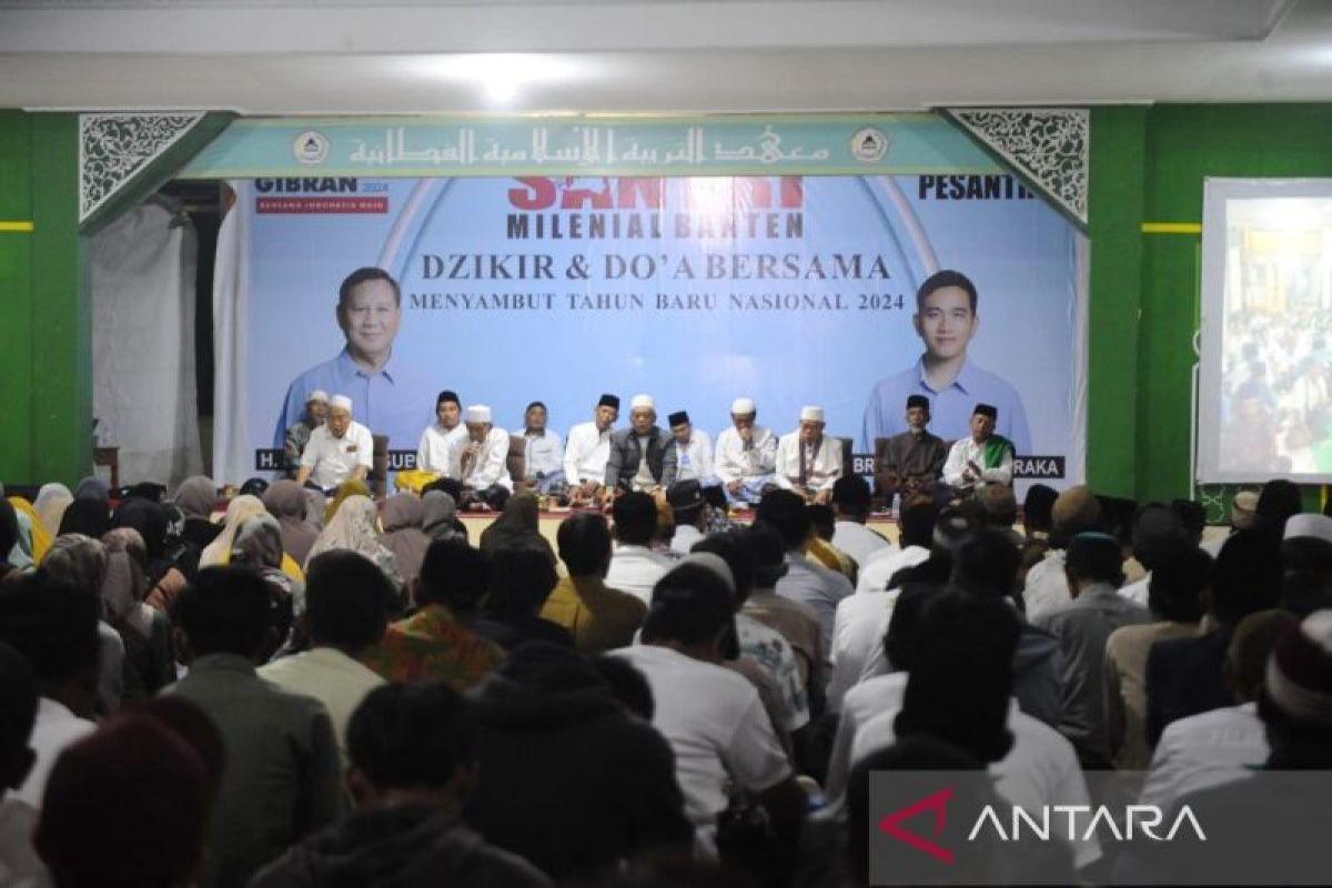 Relawan paslon Prabowo-Gibran gelar zikir dan doa bersama