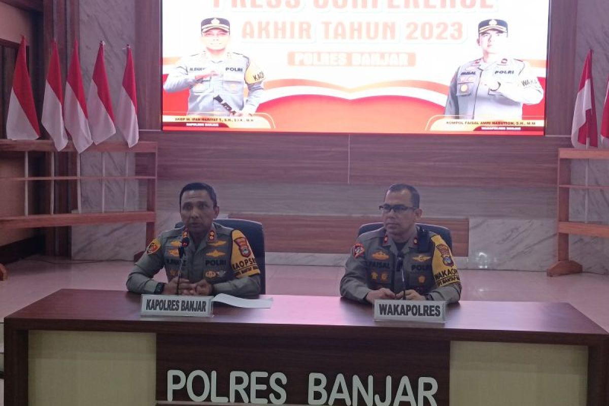 Polres Banjar ungkap 725 tindak pidana sepanjang 2023