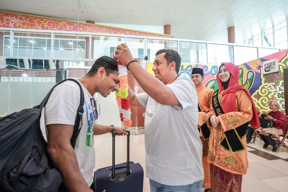 34 wisman berkunjung ke Riau melalui Bandara SSK II Pekanbaru