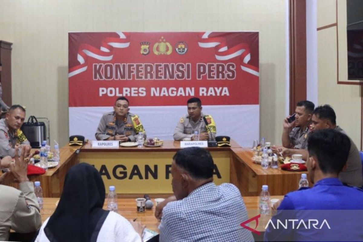 Polres Nagan Raya catat penyelesaian kasus di 2023 sebanyak 85,52 persen