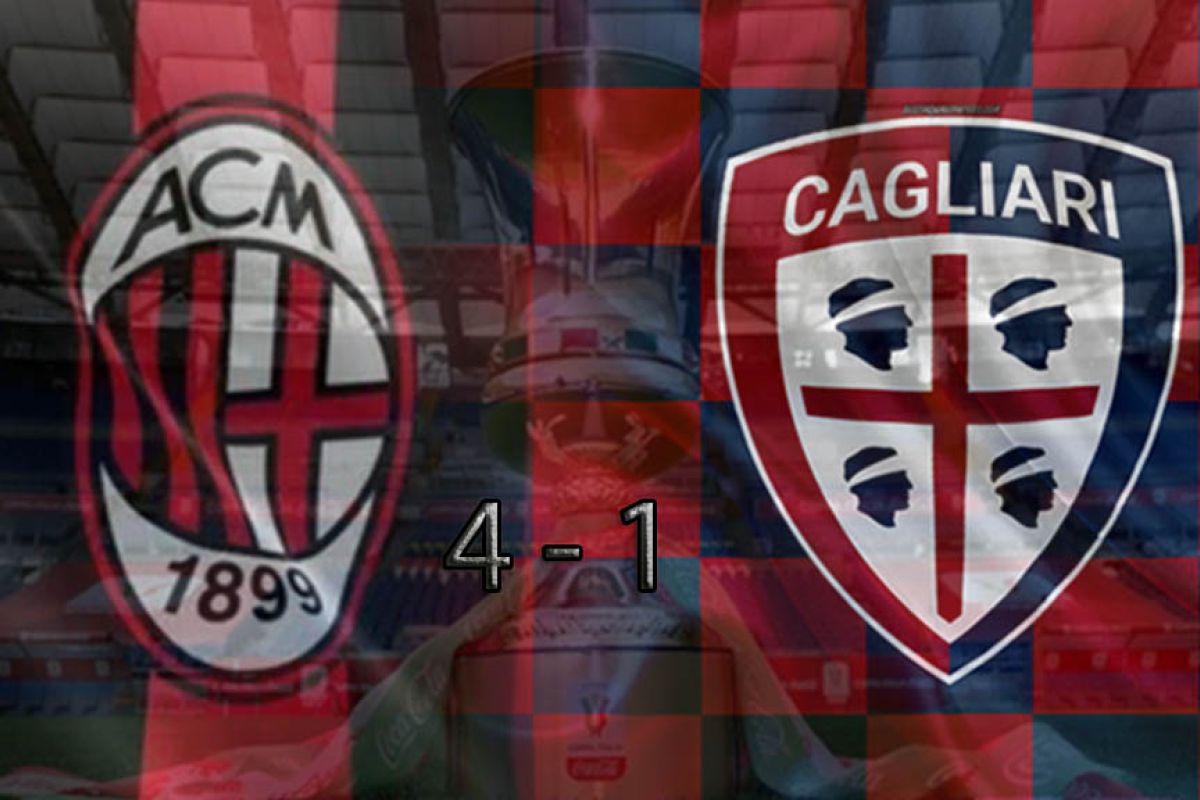 Piala Italia - Milan singkirkan Cagliari 4-1 untuk lolos ke perempat final