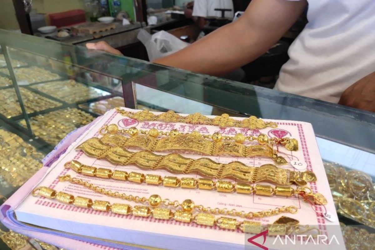 Harga emas murni di Aceh Jaya Rp3,2 juta per mayam