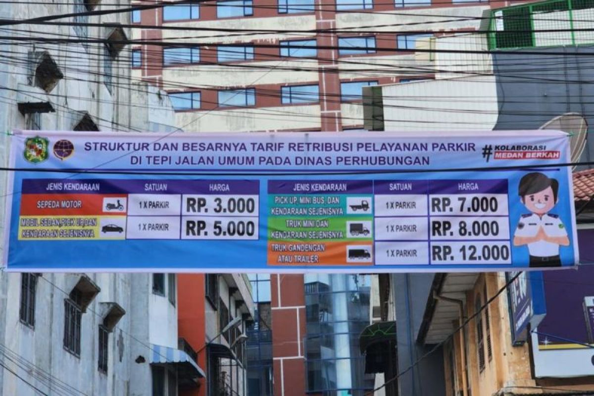 Dishub Kota Medan  segera naikkan tarif parkir sepeda motor dan mobil