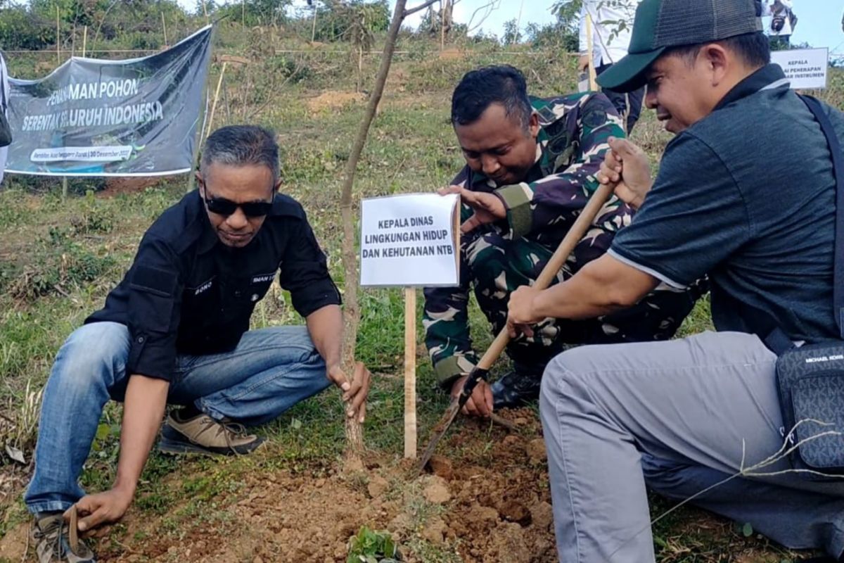 Lestarikan alam, TNI-AD dan KLHK kolaborasi tanam pohon di Desa Wisata Rambitan NTB