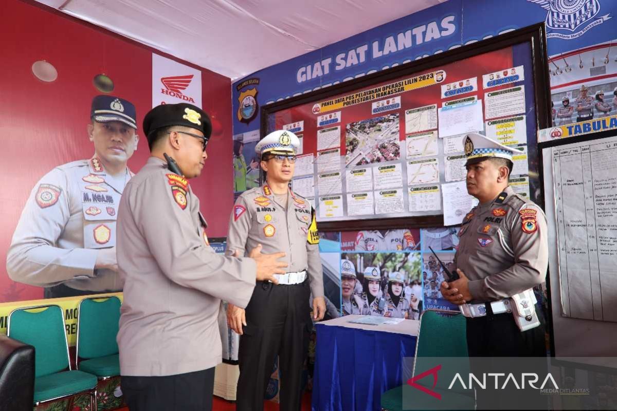 Laka lantas turun 13 persen saat Operasi Lilin 2023 di Sulsel