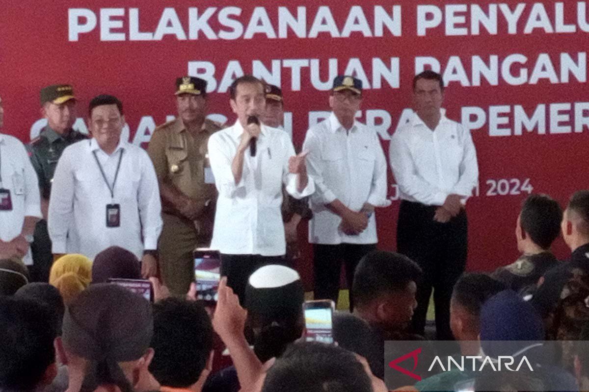 Joko Widodo pastikan ketersediaan cadangan beras di Banyumas