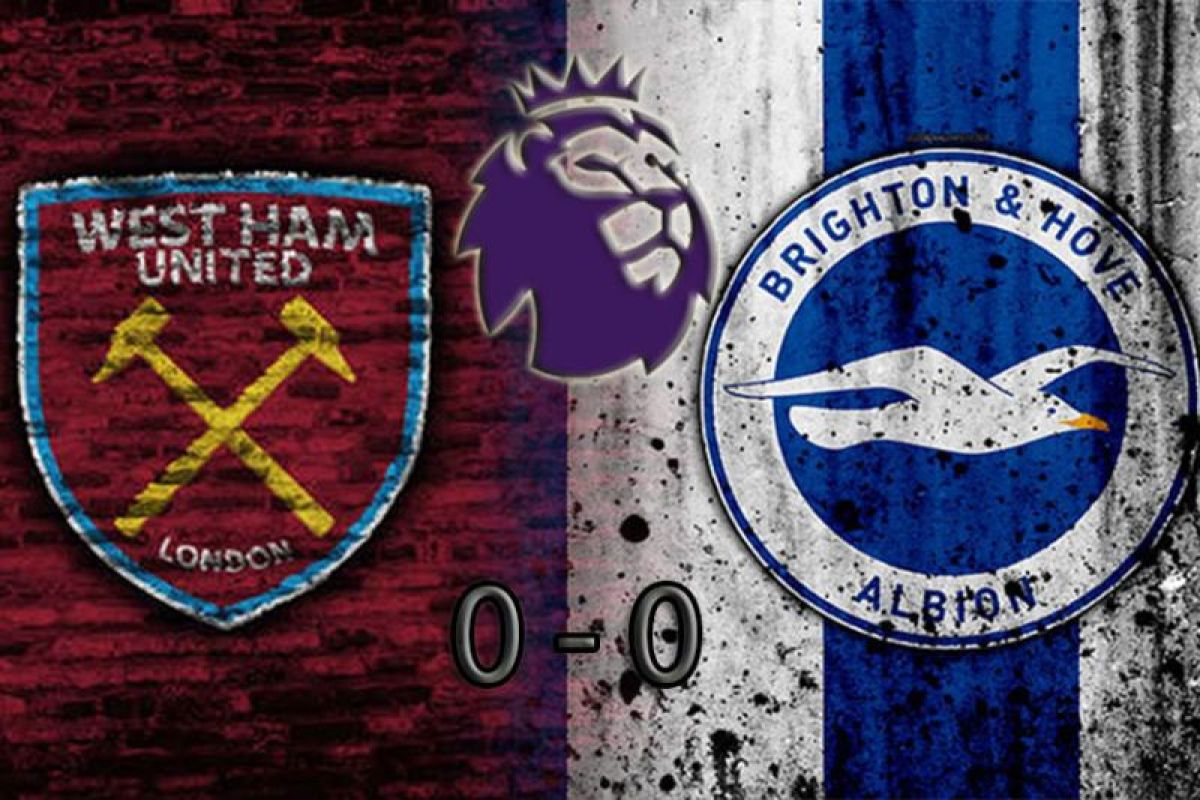 West Ham bermain imbang 0-0 lawan Brighton