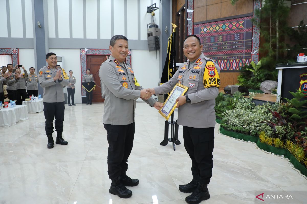 Polres Humbahas raih penghargaan Pos PAM terbaik Ops Lilin Toba 2023 se-Polda Sumut