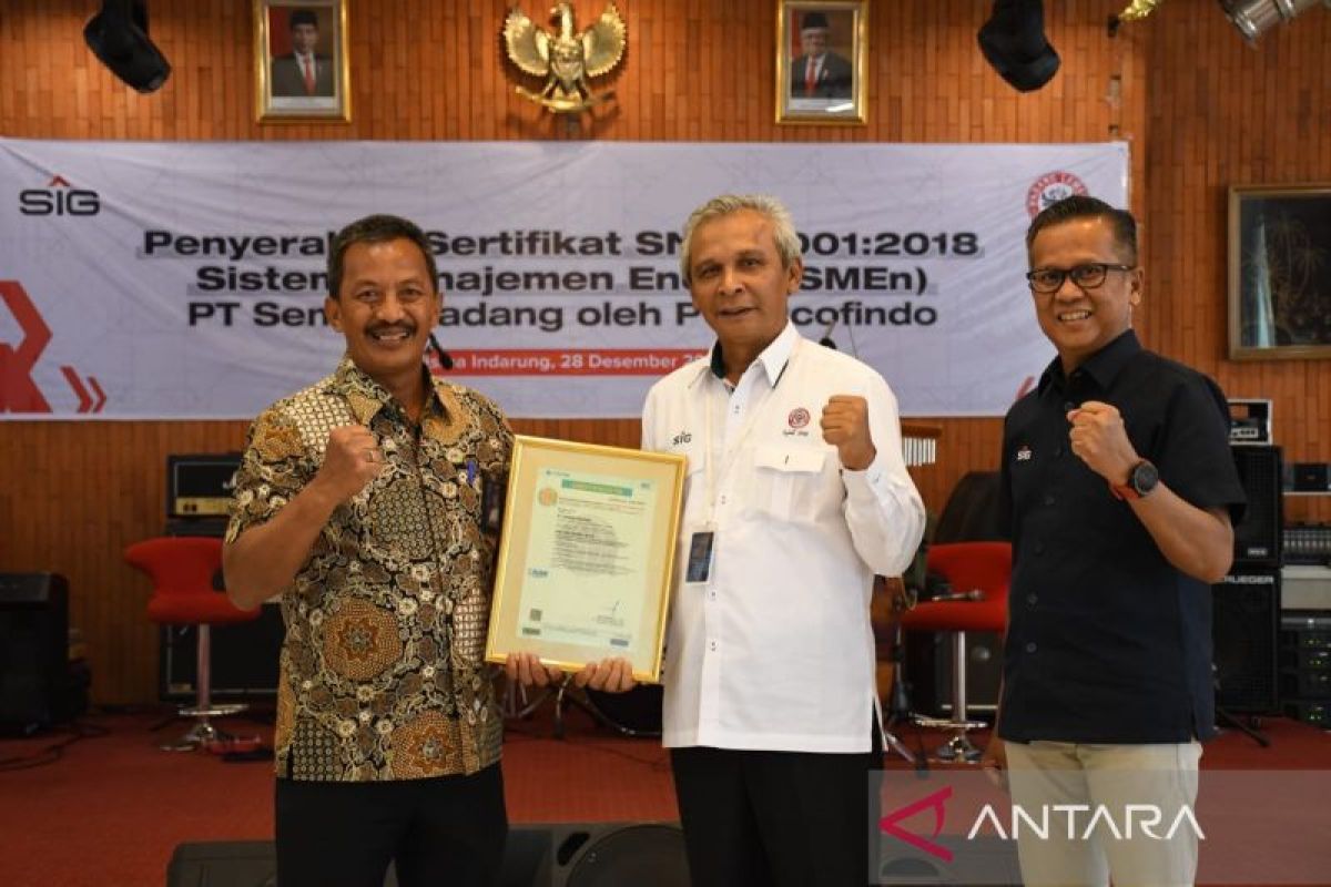 Semen Padang raih SME SNI ISO 50001:2018 karena terapkan manajemen energi yang baik