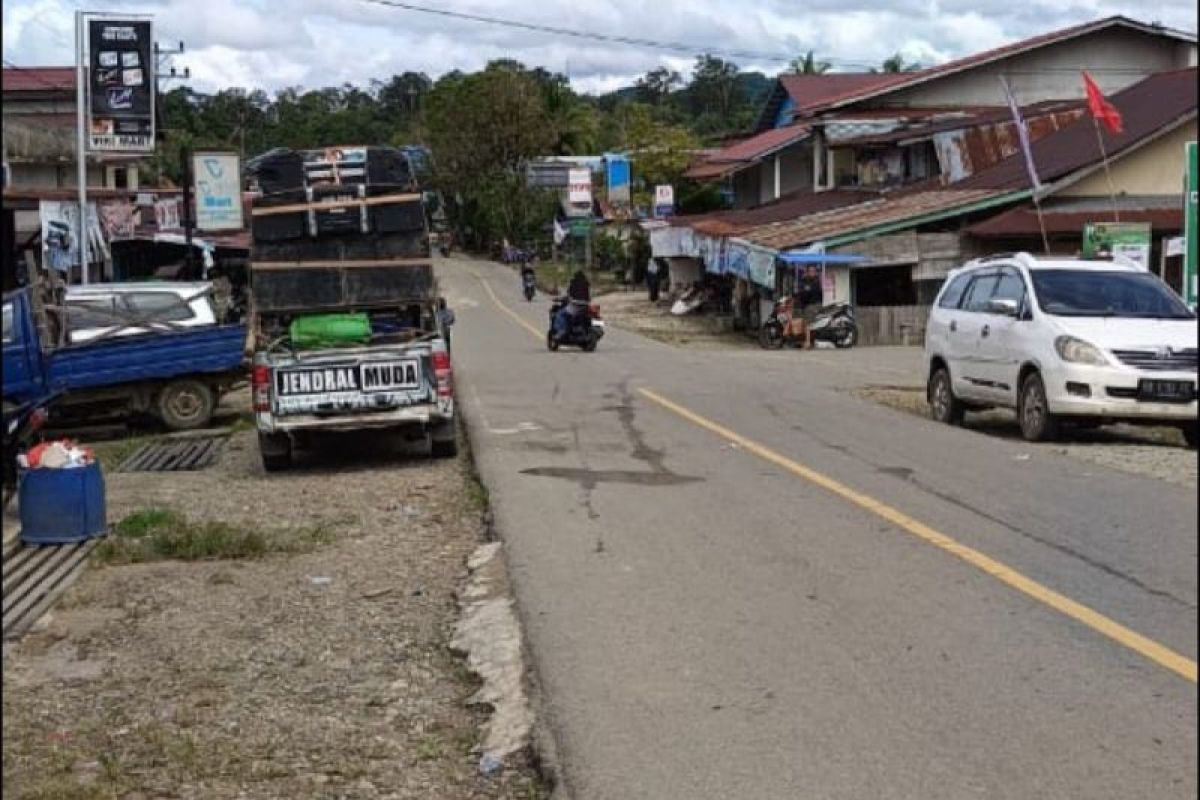 Banjir di Tepuai Kalbar surut, lalu lintas di jalan nasional sudah normal