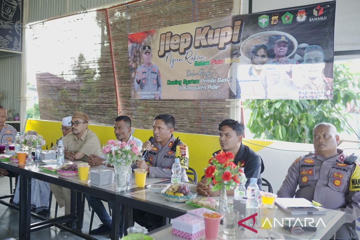 Polres Pidie lakukan cooling sistem untuk ciptakan pemilu damai