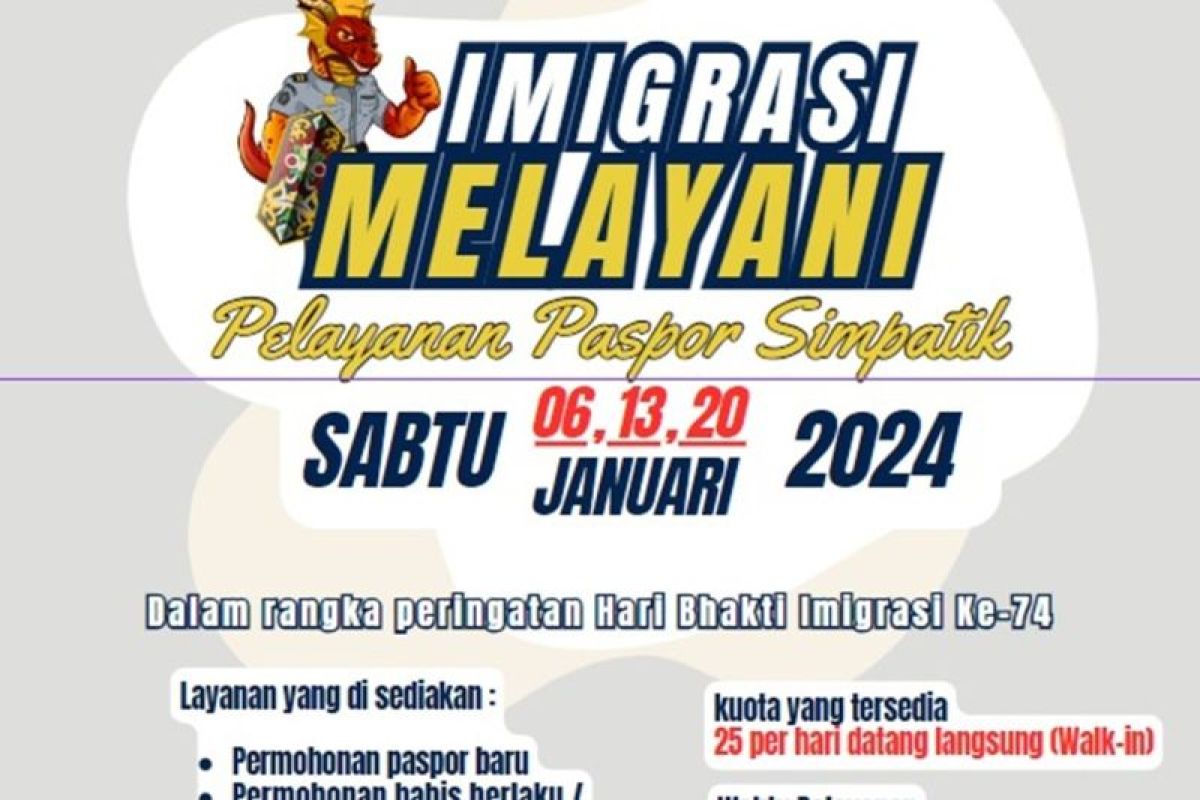 Imigrasi Singkawang menggelar layanan Paspor Simpatik 2024