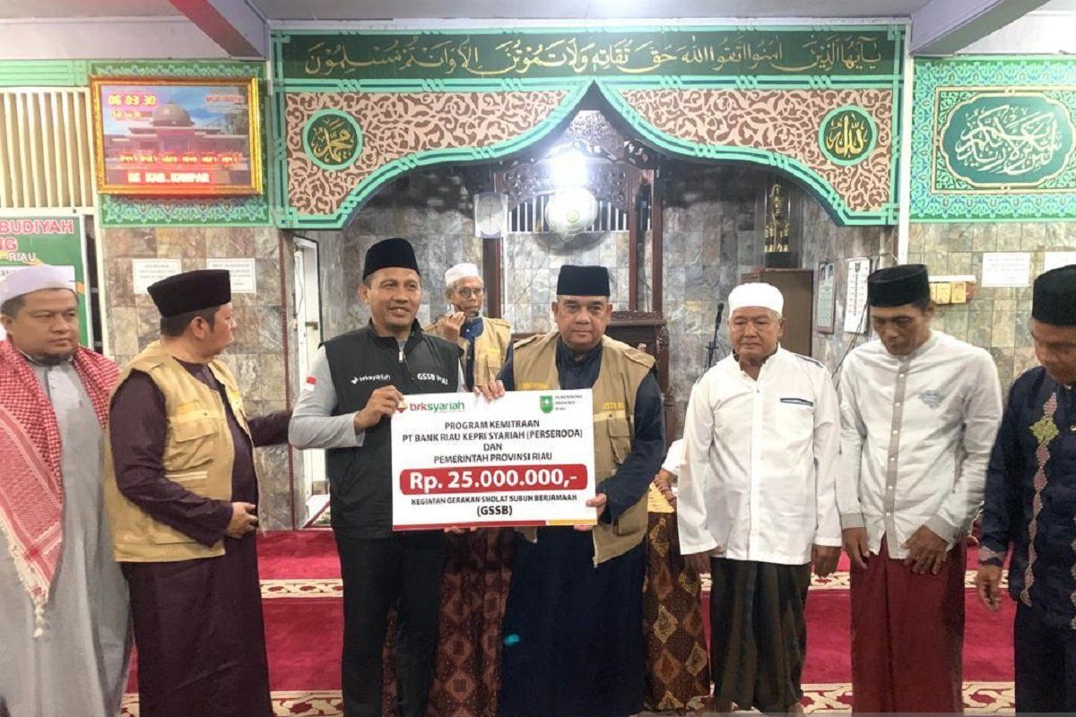 GSSB ke-172 bersama Gubri, BRK Syariah bantu Masjid Ubudiyah Danau Bingkuang
