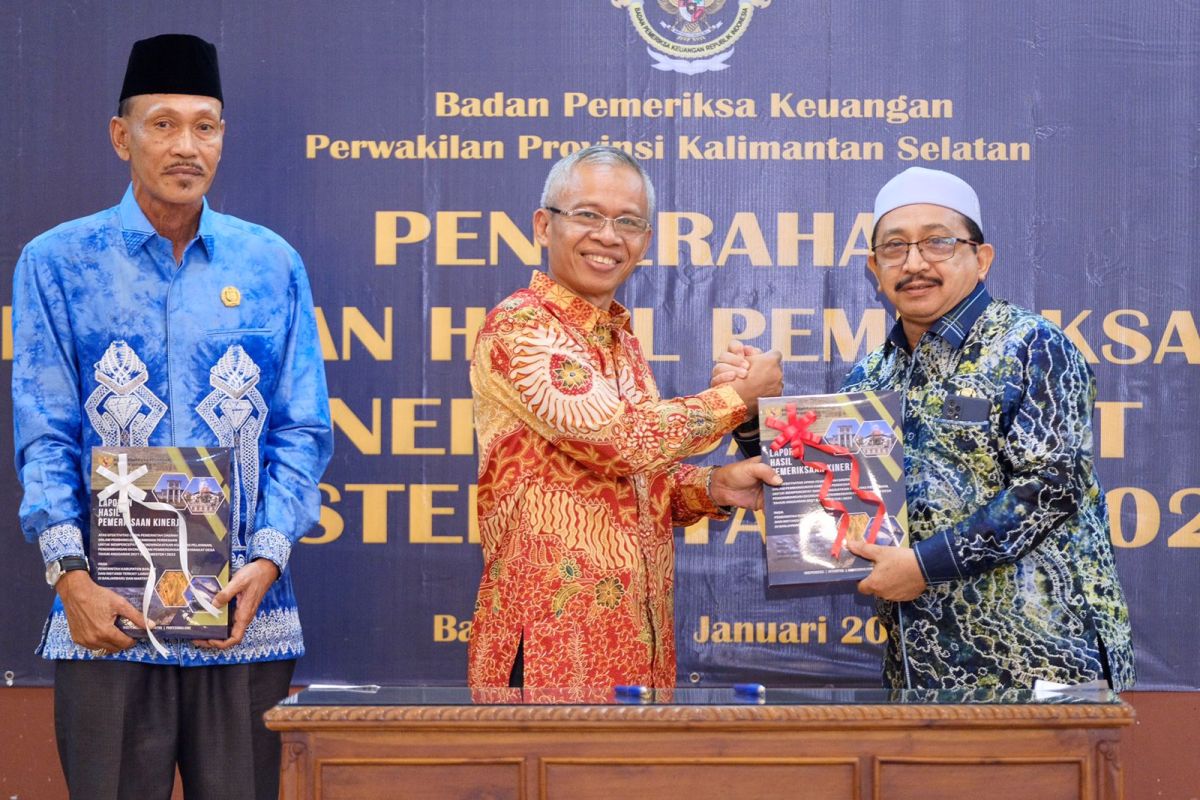 Wakil Bupati Banjar terima LHP kinerja dan PDTT 2023