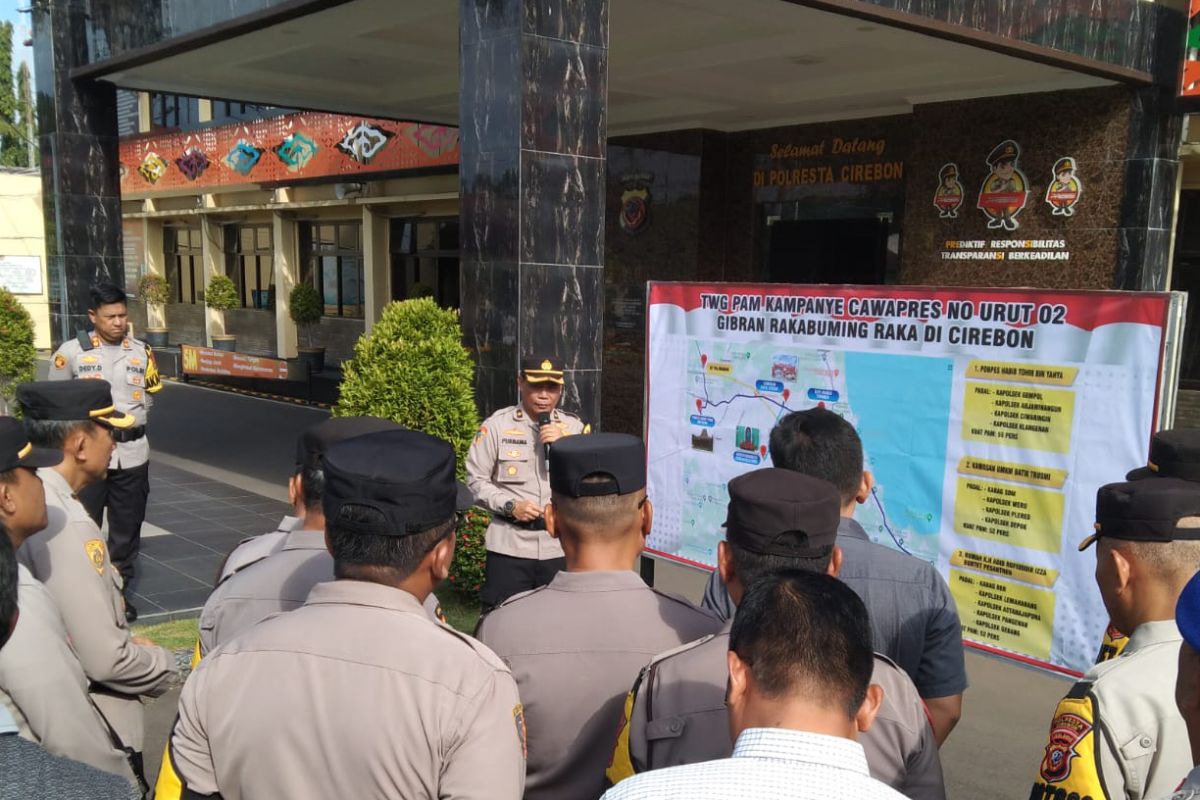 Polresta Cirebon: 191 personel amankan kunjungan cawapres Gibran