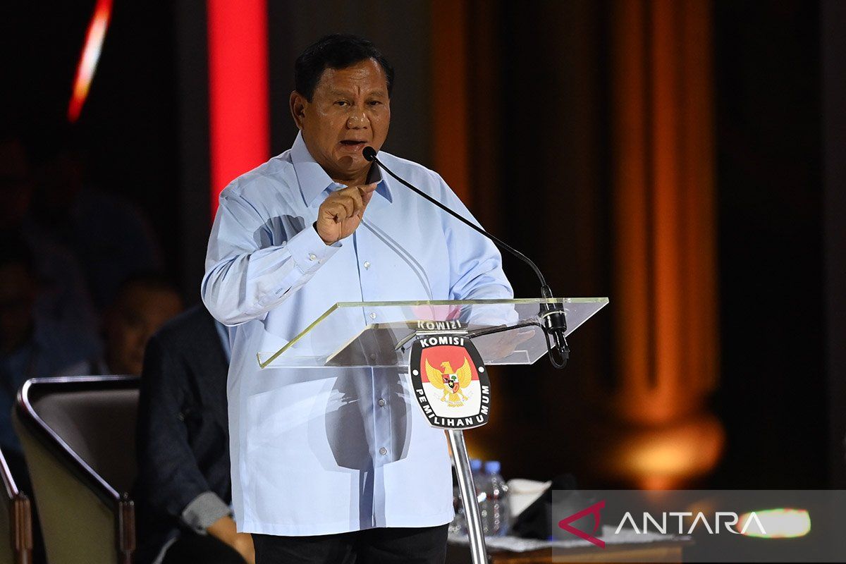 Pertahanan kata paling sering disebut capres Prabowo di debat ketiga