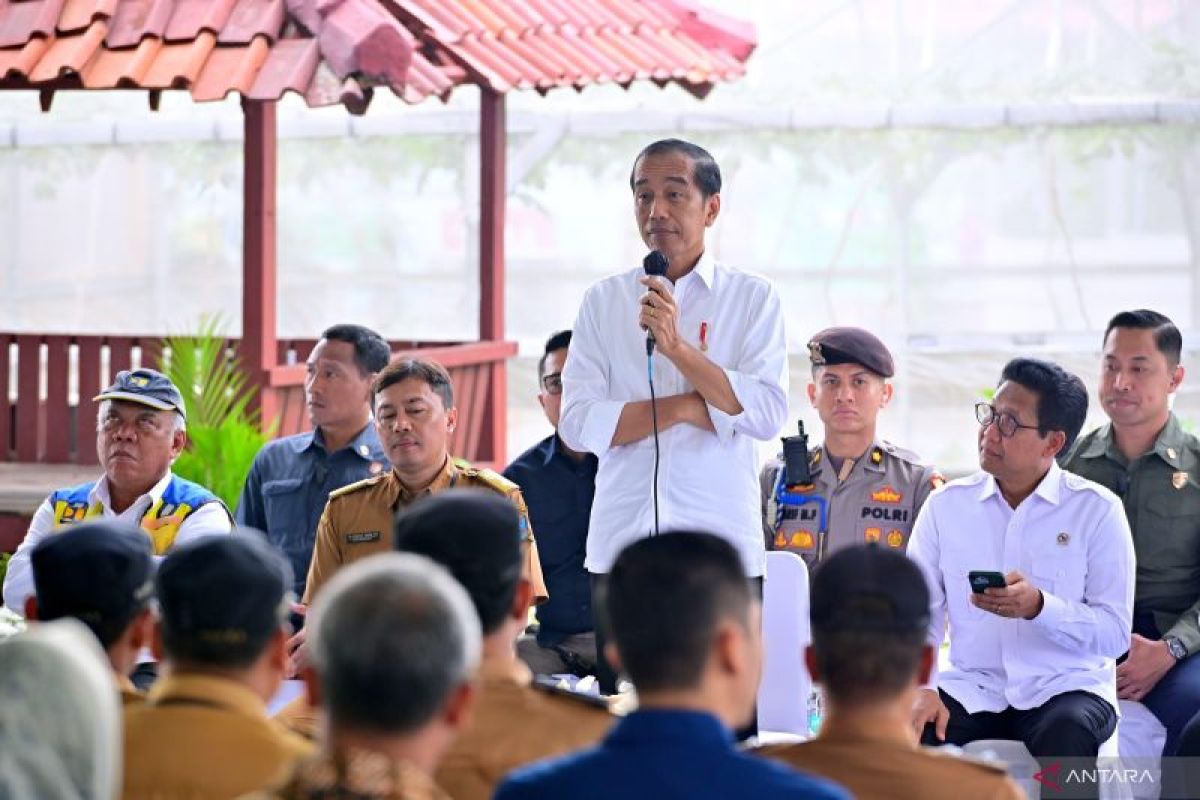 Presiden Jokowi menemui kepala desa se-Kabupaten Serang Banten