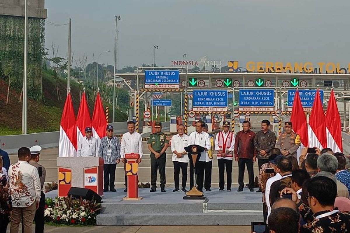 Jokowi resmikan Jalan Tol Pamulang-Cinere-Raya Bogor