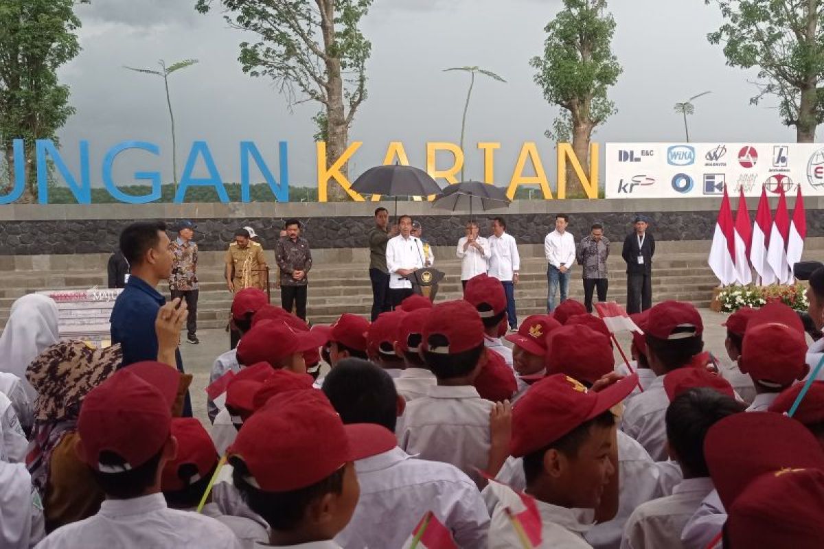Presiden Jokowi: Pembangunan Bendungan Karian telan biaya Rp2,2 triliun