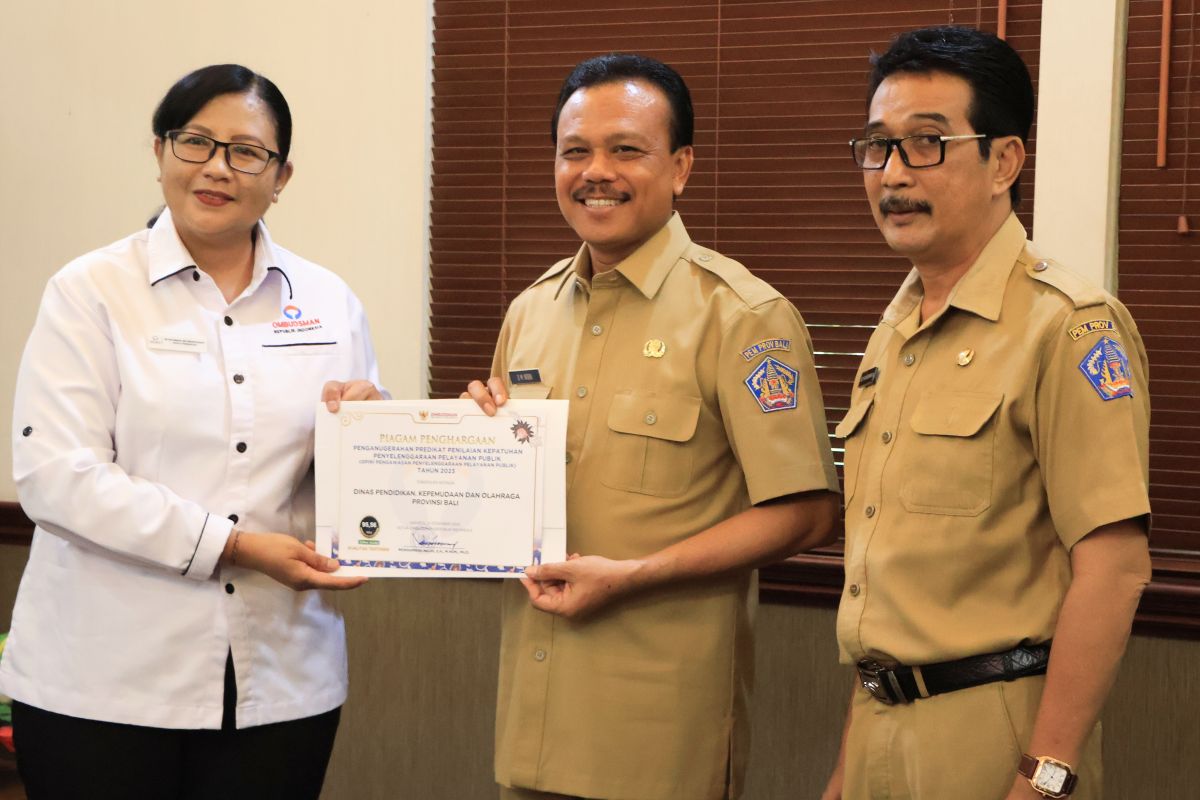 Ombudsman serahkan hasil penilaian pelayanan publik Pemda Bali