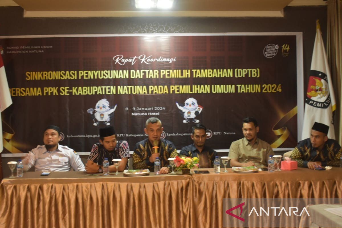 KPU Natuna koordinasi sinkronisasi data DPTb dengan PPK