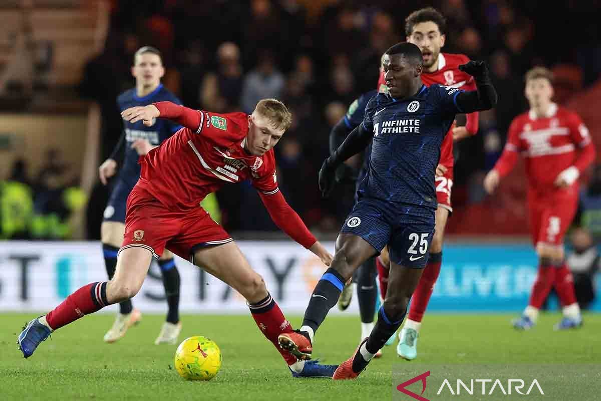 Chelsea kalah di kandang Middlesbrough di laga pertama semifinal Carabao Cup